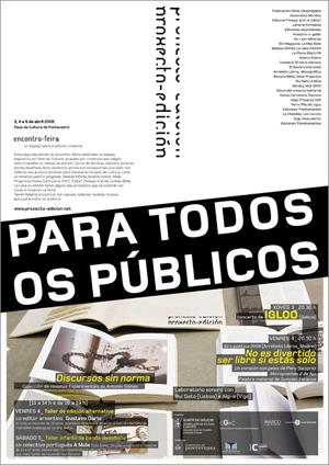 Programa (portada) de la Feria del Proxecto-Edición (uqui)